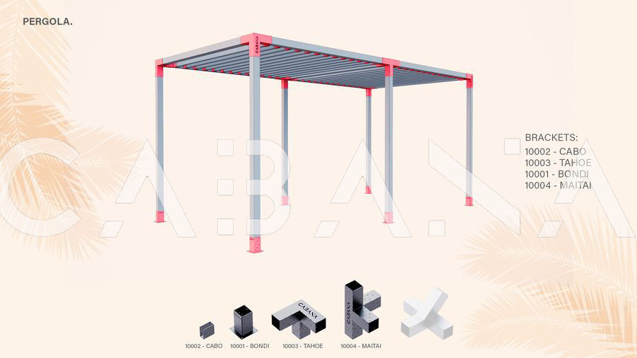 CABANA Maitai - Four way connector brackets